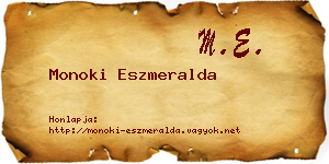 Monoki Eszmeralda névjegykártya
